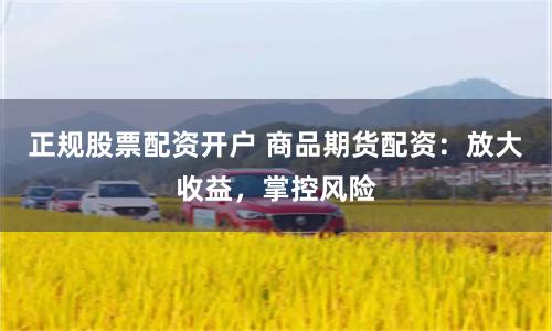 正规股票配资开户 商品期货配资：放大收益，掌控风险