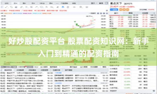 好炒股配资平台 股票配资知识网：新手入门到精通的配资指南